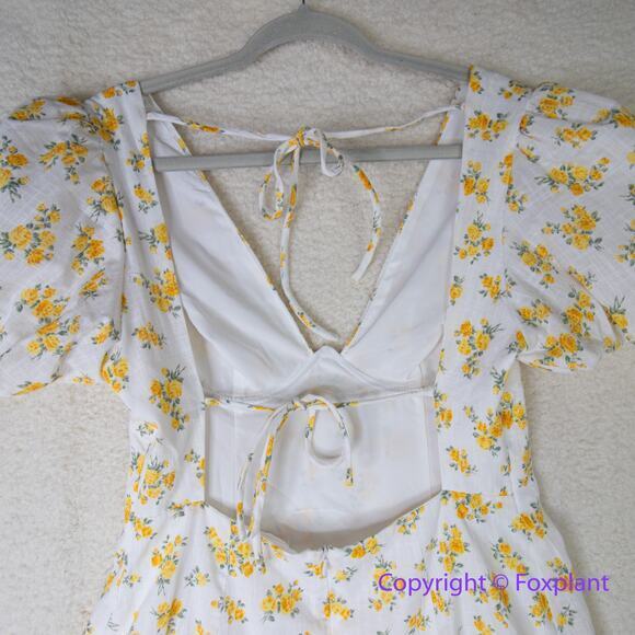 New! Astr the label lovegrove floral pilaf sleeve underwire dress, size L - Picture 12 of 16